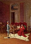 The Cardinal's Reception Paintings - Game For The Cardinal by Charles Edouard Edmond Delort